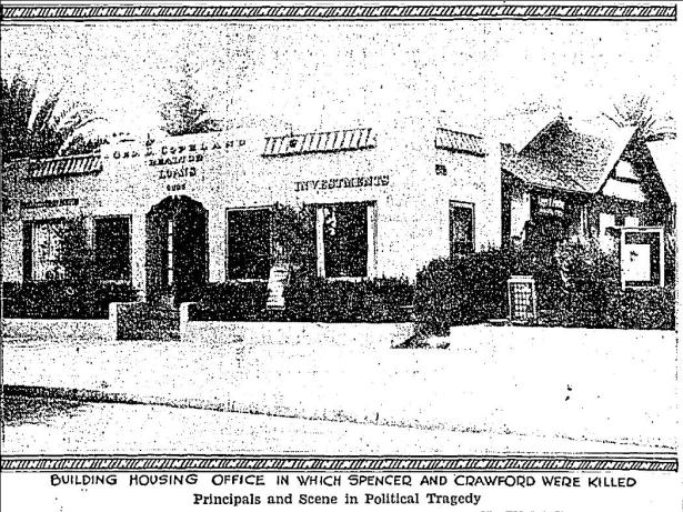 Crwford's offices, 6665 Sunset Blvd., 1931. LA Times.
